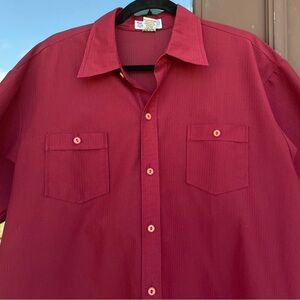 BC Ethic Red Retro Lounge Shirt L